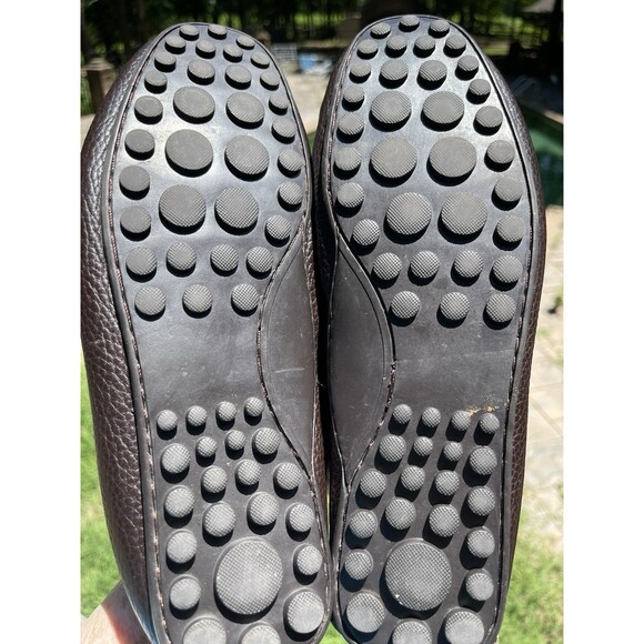 Florsheim Bit Loafers Dark Brown Pebbled Leather Drivers Shoe Mens 10.5 EEE main image 6